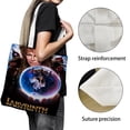 thumbnail image 3 of Labyrinth Movie Bolso de tela con estampado de lienzo para mujer, bolsa de compras reutilizable y estética, con cremallera interior, regalo para mujer,38*45cm., 3 of 6
