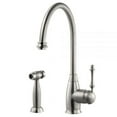 thumbnail image 4 of Houzer CHASS-682-AC 15.8125" Faucet Hole Antique Copper Charlotte Traditional Solid Brass Kitchen Faucet with Sidespray, 4 of 9