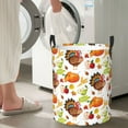 thumbnail image 4 of Lsque Thanksgiving Turkey pattern Laundry Hamper Basket, Tall Woven Rope Hamper Basket for Clothes, Lightweight Storage Basket, Collapsible Waterproof-Small, 4 of 8