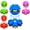 Green + Blue + Purple + Red, variant on Magic Ball, Led Lights Flying Saucer Bouncy Ball Two Modes to Switch Freely, Magic Bouncing Balls for Parent-Child Indoor Outdoor Toss Catch Games, Pet Meta Balls