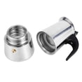 thumbnail image 3 of Mikrokos Cafetière - 100 ml/200 ml/300 ml/450 ML en Acier Inoxydable Moka Pot Cafetière Expresso Cuisinière Utilisation de Bureau(100ml), 3 of 14