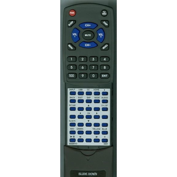 Replacement Remote for HAIER 504Q3915101, 40D3500MA, 32D3000A, 48D3500A, 55D3550, LE55F32800C, 32D3000B, 48D3500B, 48D3500C, 24D3000A, 40E3500A, 32D3