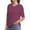 Burgundy, variant on Women's Short Sleeves T Shirt Casual V Neck Solid Casual Sweatshirt