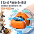 thumbnail image 2 of Molinillo de uñas para perros Casfuy, nuevo, 6 velocidades, un 50% más de potencia con luces LED, 2 of 7