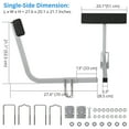 thumbnail image 4 of GloryStar Universal Fit Adjustable Boat Trailer Guide Poles, 2PCS Galvanized Steel with PVC Covers, Suitable for Ski, Fishing, and Sailboats, Simple Installation and Loading, 4 of 7