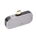 thumbnail image 4 of Hub USB C 3 en 1, tipo C macho a interfaz multimedia HD, 2 tipos C hembra, estación de acoplamiento para Windows, Android y OS X, 4 of 12