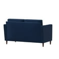 thumbnail image 5 of LifeStyle Solutions Jareth Loveseat in Navy Blue Fabric Upholstery, 5 of 7