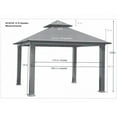 thumbnail image 5 of ACACIA 12' x 12' Aluminum Frame with OutDura Soft Top Gazebo in Captains Navy, 5 of 13