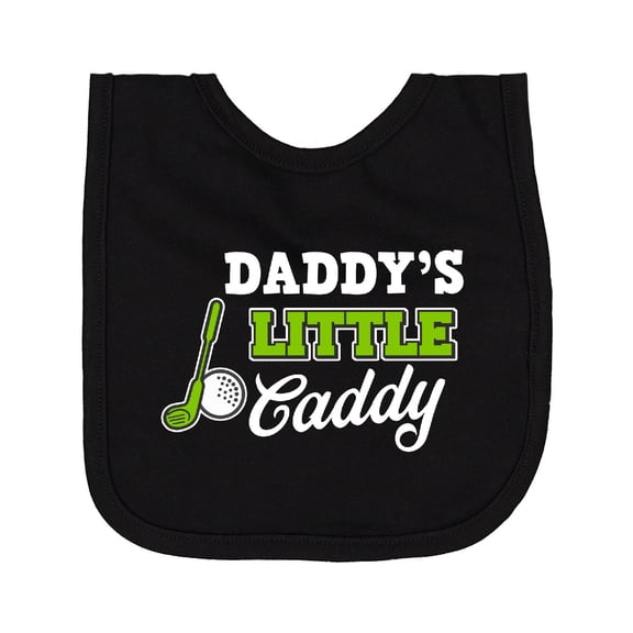 Inktastic Daddy's Little Caddy with Golf Club and Ball Newborn Bib