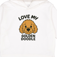 thumbnail image 3 of Inktastic Love My Golden Doodle Brown Toddler Hoodie, 3 of 4