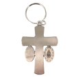 thumbnail image 3 of Extel Antique Pewter holy Trinity Crucifix and Miraculous Key Chain, 3 of 3