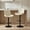 Ivory, variant on Adjustable Barstools Set of 2, Blue Faux Leather Swivel Bar Chairs, Height Adjustable Kitchen Island Stools
