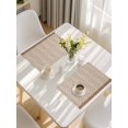 thumbnail image 5 of Pink Brown Floral Placemats Set of 4, Spring Flowers Placemats for Dining Table, Place Mats for Kitchen Tabletop, Waterproof Wipeable Dining Table Mats Set, 5 of 9