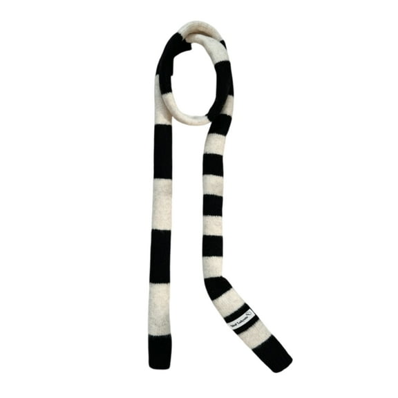 Jesscasday Stylish Women Skinny Scarf Cold Weather Knitted Neckerchief Multipurpose Scarves