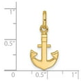 thumbnail image 2 of 14k Solid Yellow Gold Polished Small Nautical Ship Mariner Anchor Pendant Necklace 18x11.6mm Wide 2mm Thick Pendant for, 2 of 2