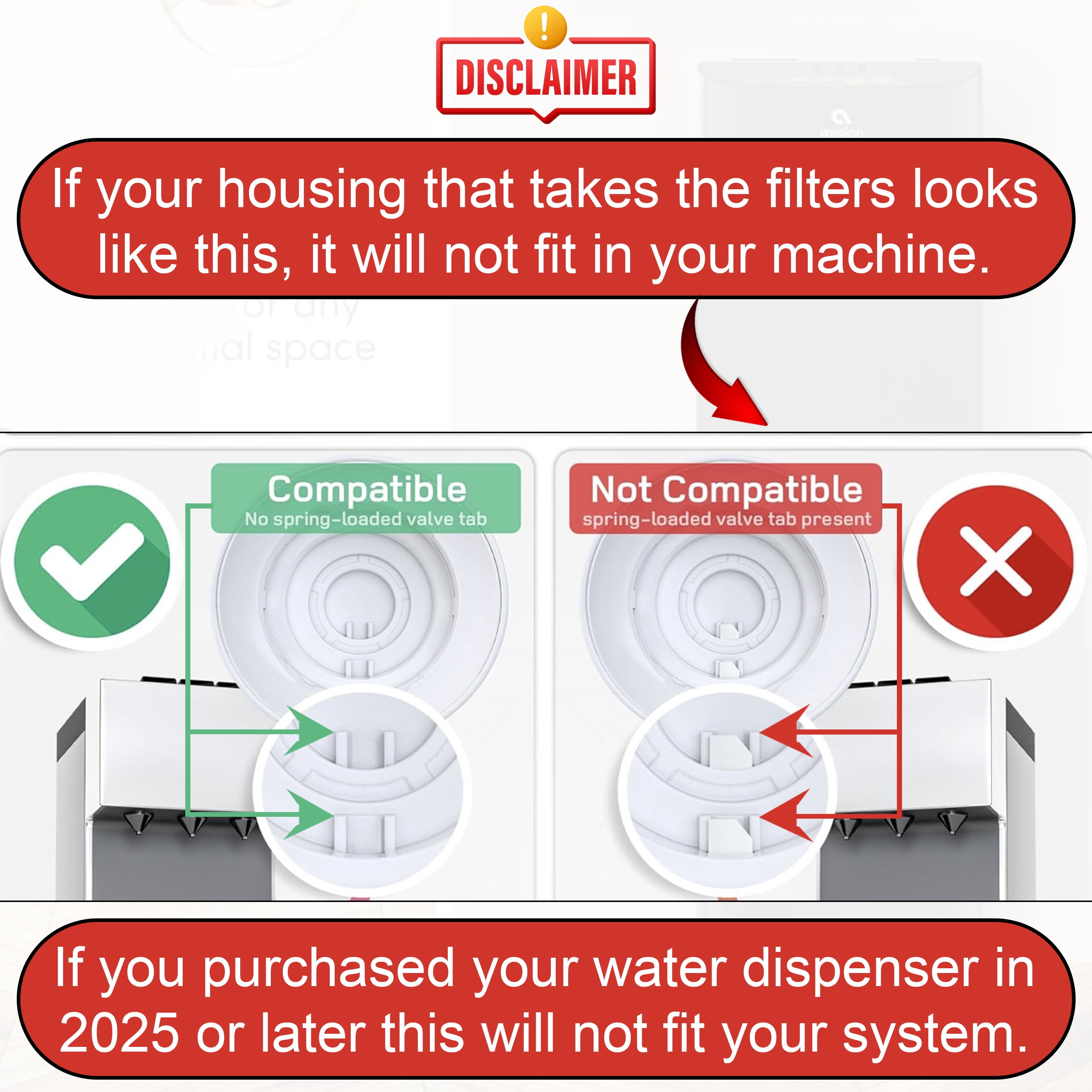 AFC® #AFC-A-SDCB-SET, Compatible with Avalon A4 / A5, A4FILTER, A7WHT, Water Filter SET 2 Stage - 2 Sets