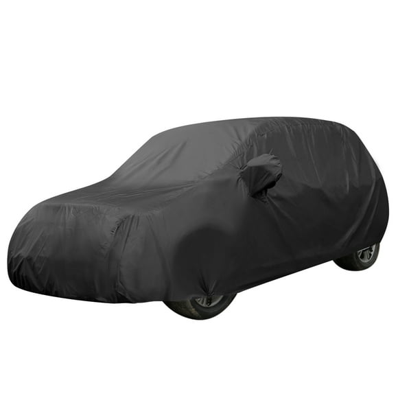 Black Breathable Waterproof Car Cover w Mirror Pocket