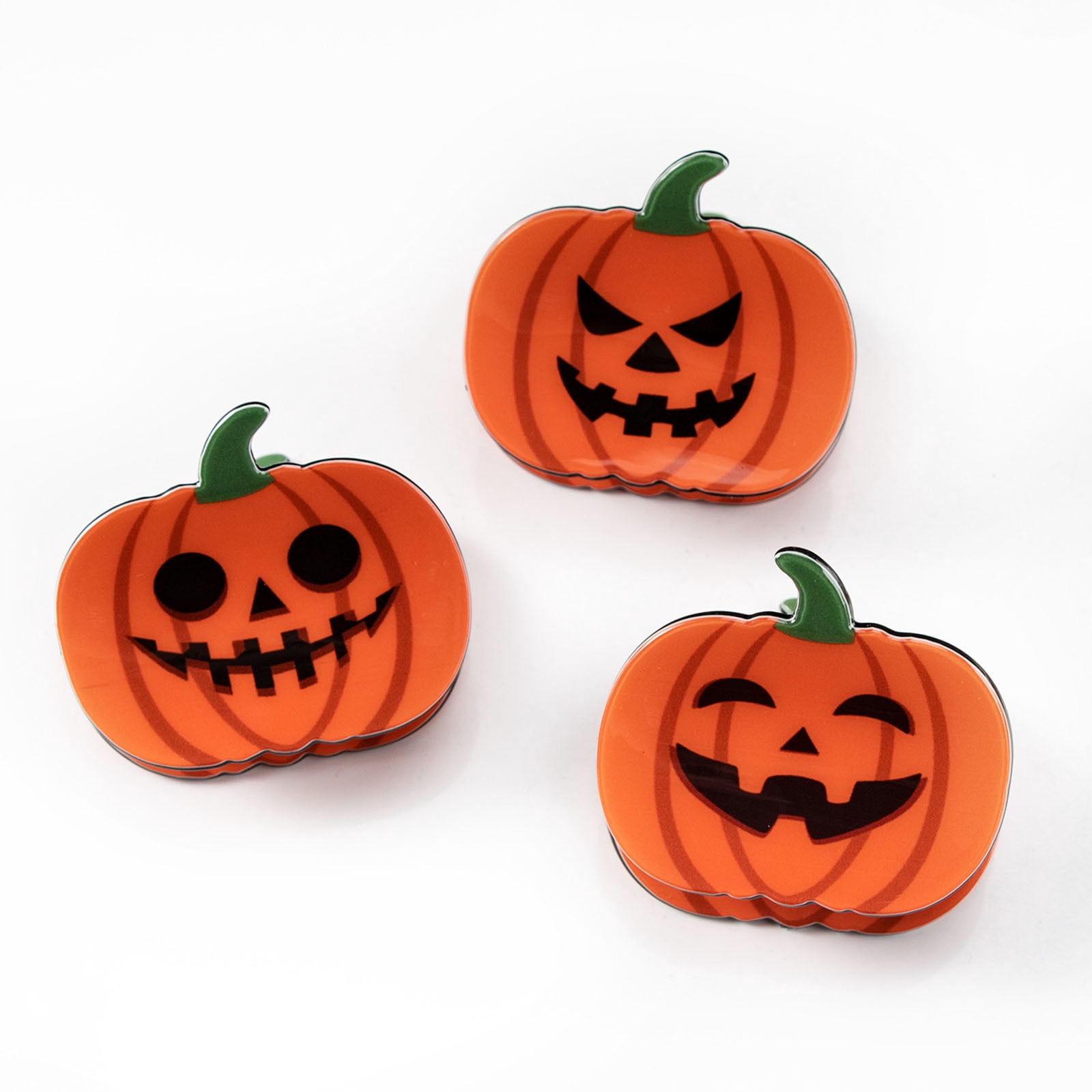 Halloween Hair Clips for Women Girls Cute Pumpkin Ghost Hair Claw Clips for Thin/Thick Hair Acrylic Hair Accessorie for Dance,Halloween Outfits Themed Parties Fall Hair Clips Halloween Gifts