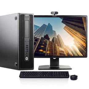 Restored HP Z240 Desktop Computer Intel Core i7 CPU 16GB RAM 1TB HDD Webcam 22" LCD Windows 10 with Wireless Keyboard and Mouse (Refurbished)
