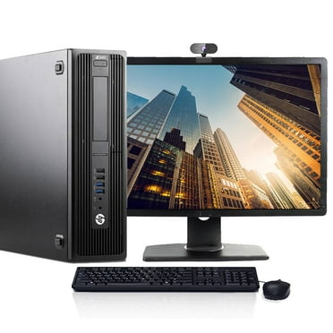 Restored HP Z240 Desktop Computer Intel Core i7 CPU 16GB RAM 1TB HDD Webcam 22" LCD Windows 10 with Wireless Keyboard and Mouse (Refurbished)
