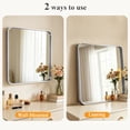 thumbnail image 6 of EDX Bathroom Mirror 32"x 48" Wall Mirror with Rectangular Metal Frame, Silver, 6 of 7