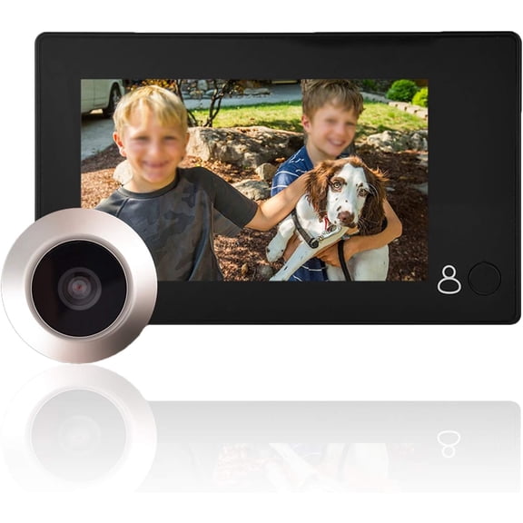 WALFRONT Home Video Door Eye Viewer HD 4.3 inch TFT LCD 145 Degree Peephole Viewer Security Visual Monitor
