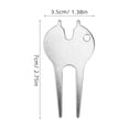 thumbnail image 2 of HLONK 5 Pcs Golf Ball Tool Divot Fork Mark Repair Fixer Marker Hat Clip Silver, 2 of 8