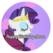My Little Pony Round Edible Image Photo Cake Topper Sheet Personalized Custom Customized Birthday Party - 8 Inches Round - 76697