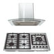 thumbnail image 1 of Combo Parrilla a Gas 5 Quemadores Acero Inox y Campana Cristal 60 cm Acero Inox Disa Home  PAEM5B/CAMPC60C, 1 of 10