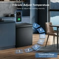 thumbnail image 2 of Auseo 2.5 cu. ft. Chest Freezer with 2 baskets Free Standing Top open Door Deep Compact Freezer Suitable for Home/RV/Kitchen/Office-Black, 2 of 17
