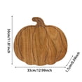 thumbnail image 2 of Pumpkin Cutting Board Wood, Pumpkin Charcuterie Board, Cheese & Serving Tray with Handle, Fall Pumpkin Kitchen Decor & Holiday Party Gift, 2 of 3