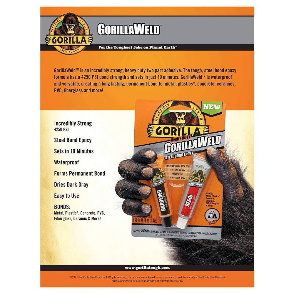 Gorilla Glue - GorillaWeld Steel Bond Epoxy - Murdoch's