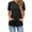 Black, variant on ZZwxWA Short Sleeve Hoodies for Women Pullover Oversized Sweatshirts Trendy Casual Shirts Tunic Tops with Kangaroo Pocket