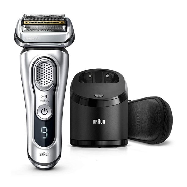 udbytte salon Gnide Braun Electric Razor for Men, Series 9 9390cc, Electric Foil Shaver,  Precision Beard Trimmer, Rechargeable, Cordless, Wet & Dry Foil Shaver,  Clean & Charge Station and Leather Travel Case - Walmart.com