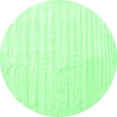 thumbnail image 1 of Ahgly Company Indoor Round Solid Emerald Green Modern Area Rugs, 7' Round, 1 of 4