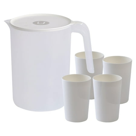 

Wiueurtly Simple Cold Water Kettle Household Plastic Heat High Temperature Cold Boiled Water Cup Tea Pot Set Miscellaneous Pot Large Capacity