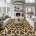 thumbnail image 4 of Area Rug 60×96in, Abstract Leopard Print Floor Carpet Living Room Rug, Brown Animal Spots Non-Slip Welcome Mat Indoor Rugs for Bedroom Dining Room, 4 of 9