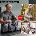 thumbnail image 5 of UHIAGREE 2PCS Ropeless Battle Rope,Portable Battle Rope for Home Gym,Strength,Home Training(Black), 5 of 7