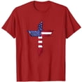 thumbnail image 5 of Zorckvet Womens Short Sleeve Shirts Summer Tops 4th of July American Flag Fashion Round Neck Blouses for Women, 5 of 5
