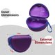thumbnail image 3 of Funda para gafas de seguridad LTGEM para Dewalt DPG82, color morado, 3 of 8