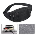 thumbnail image 4 of Fanny Pack pour Hommes Femmes Taille Hanche, Sac de Taille Imperméable pour la Randonnée Voyage Course Noir, 4 of 8