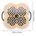 thumbnail image 2 of BESTYASH Para Y Aperitivos Con Divisiones Resistente Y Beige Decorativo, 2 of 8