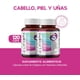 thumbnail image 2 of Paquete de 2 Hair Skin Nails para 120 Días con Biotina, Colágeno Hidrolizado, Vitamina E, B, 5, D3, C, A y Zinc LIFEED5 Multivitamínico Hombre y Mujer 120 Capsulas, 2 of 7