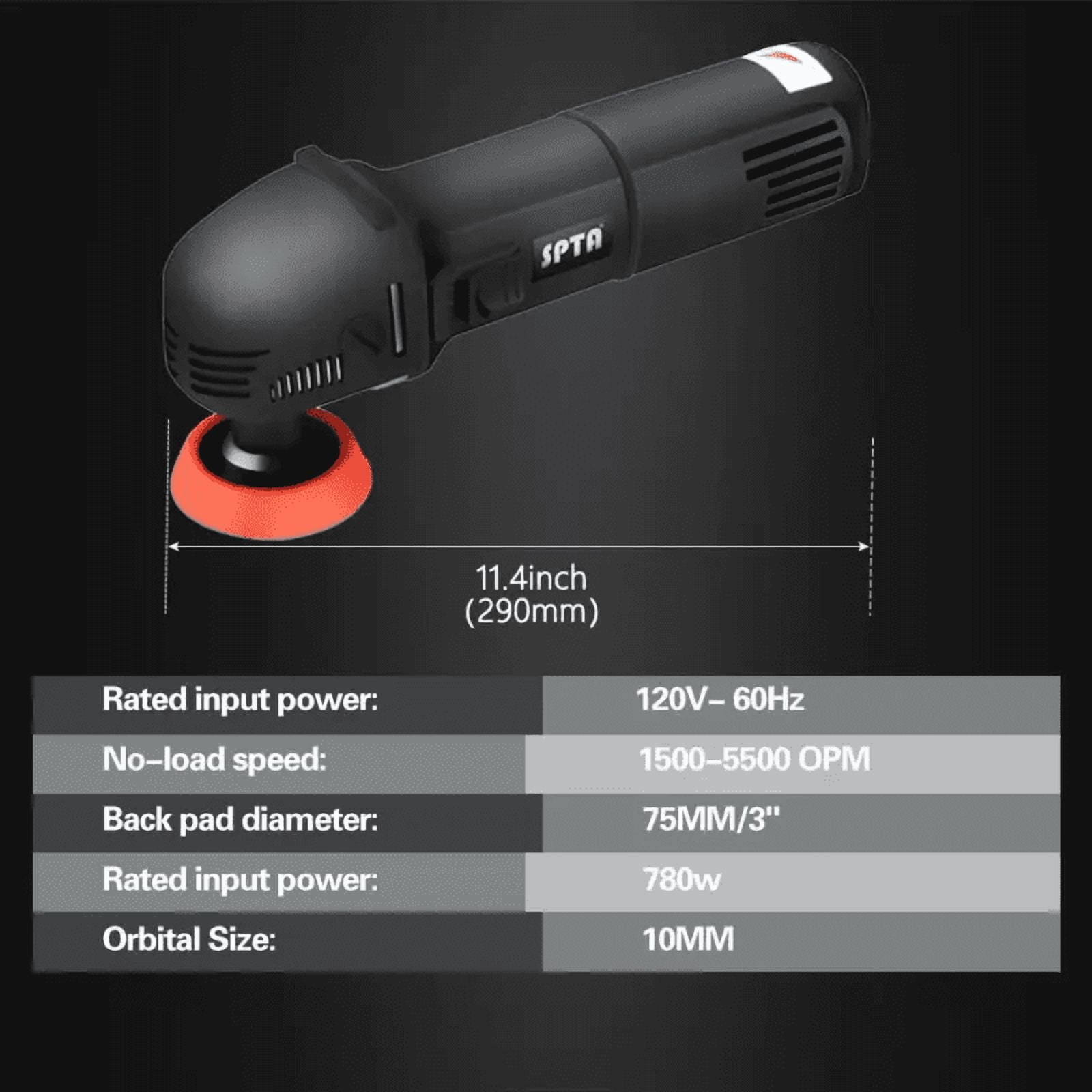 SPTA 3 Inch Mini Polishing Machine Buffer Rotary Polisher Auto Detailing Superpolish