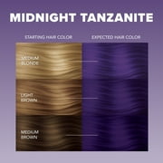 Splat Midnight Tanzanite Hair Dye Kit, Semi-Permanent Purple Hair Color for Brunettes
