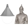 thumbnail image 1 of Tin Funnel Hat Halloween Costume Accessory Thick Silver Plastic Funnel Helmet, 1 of 6