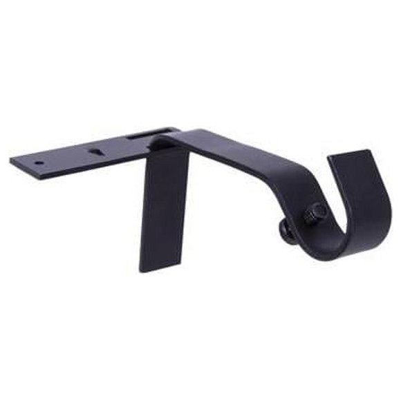 Kenney Manufacturing 273005 Supports de Rideau 0,62 Po, Noir Mat