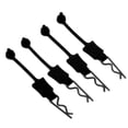thumbnail image 4 of BRI 4 Uds 1/10 RC Clips de coche pines Universal carcasa de coche perno pestillo Clip reemplazo modelo carcasa de coche accesorio negro, 4 of 10