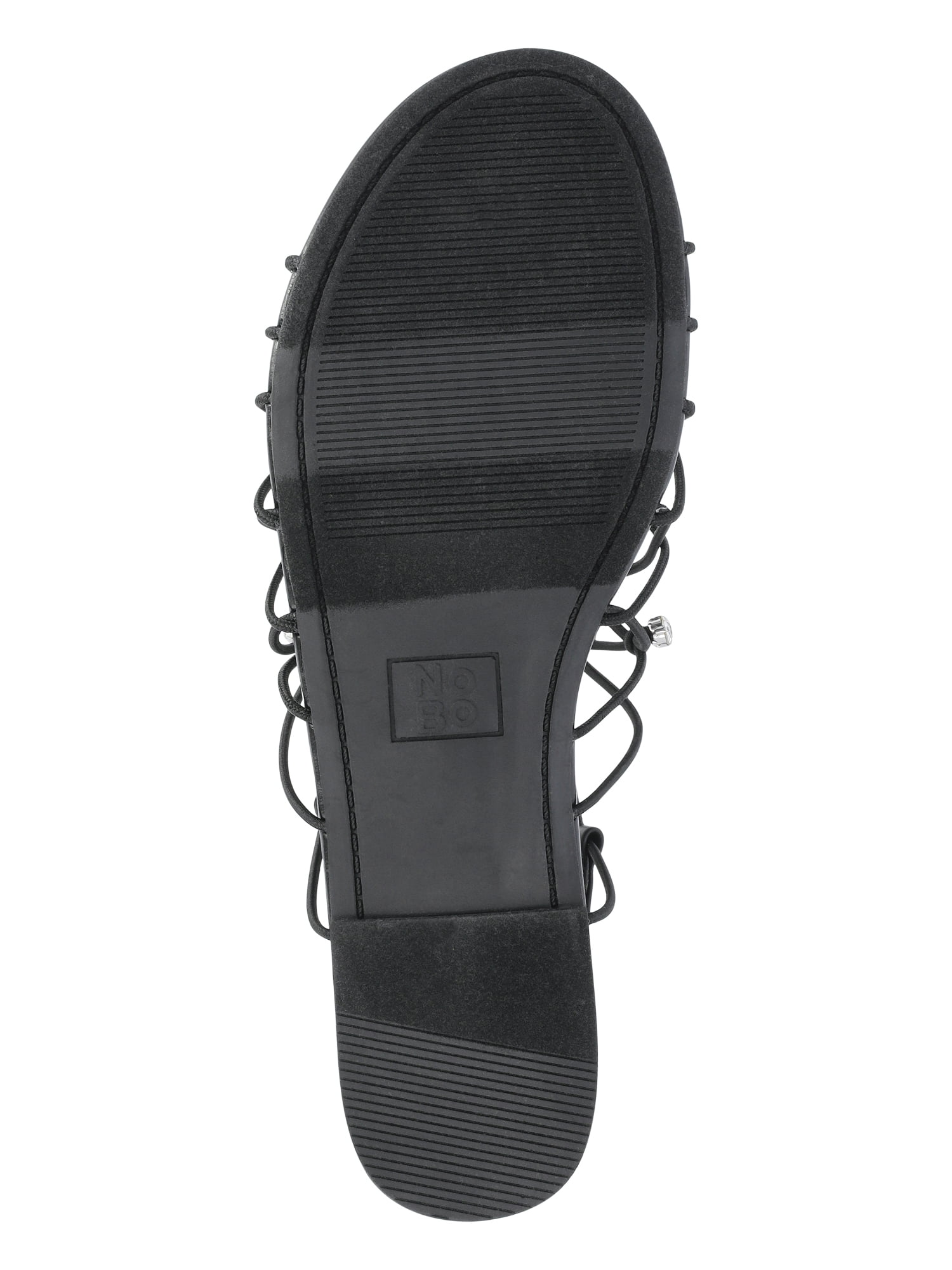 No Boundaries Caged Flat Sandals, Women's