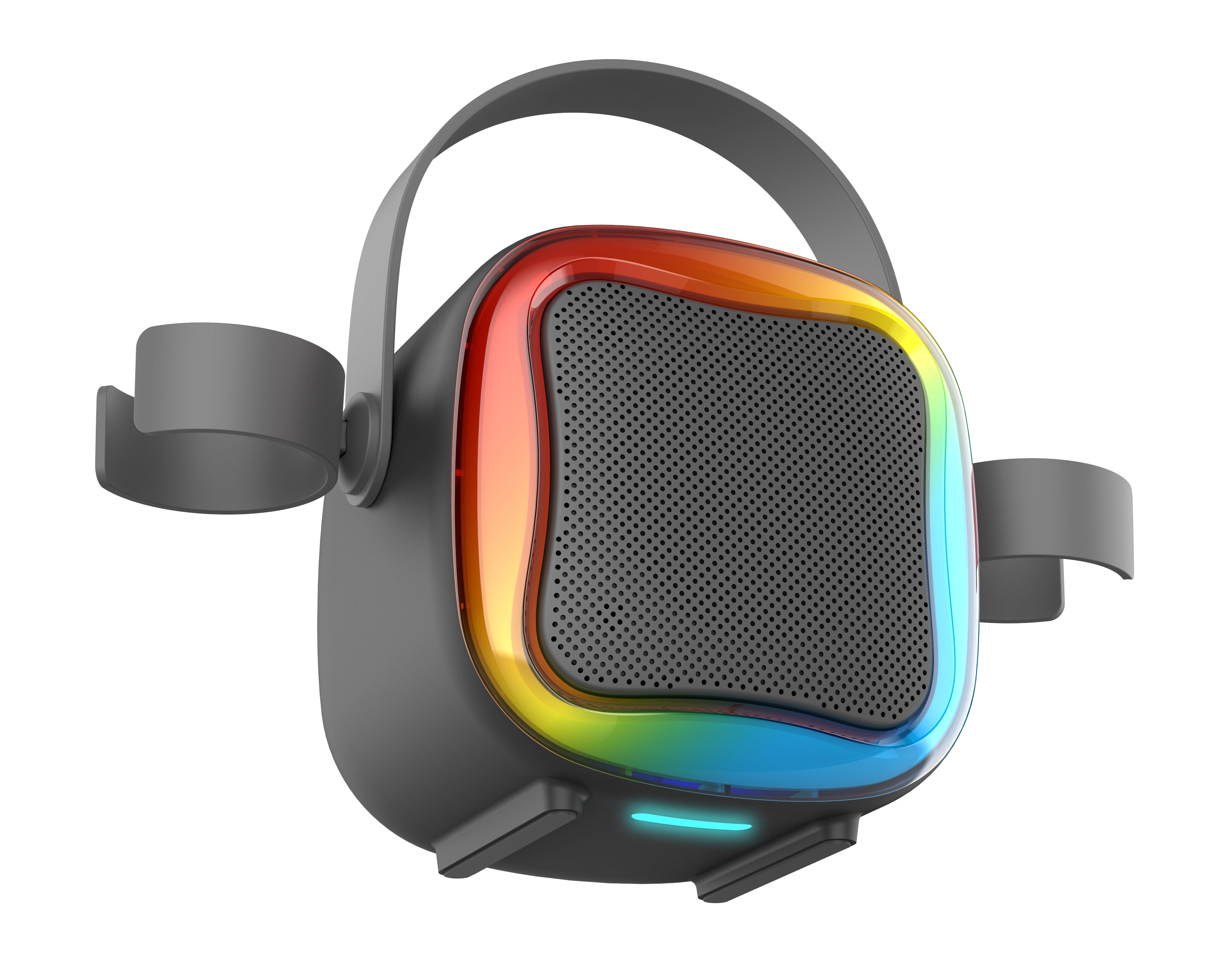 Ueasy Mini Karaoke Machine - Thanksgiving & Christmas Gift, Portable Bluetooth Speaker with 2 Wireless Microphones